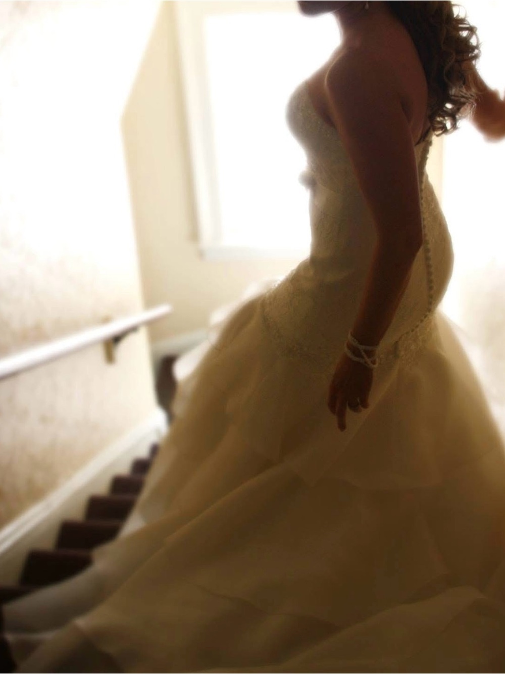 Strapless Ivory Ball Gown Wedding Dress